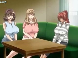 Sexy anime kvinne får fitte avslappet